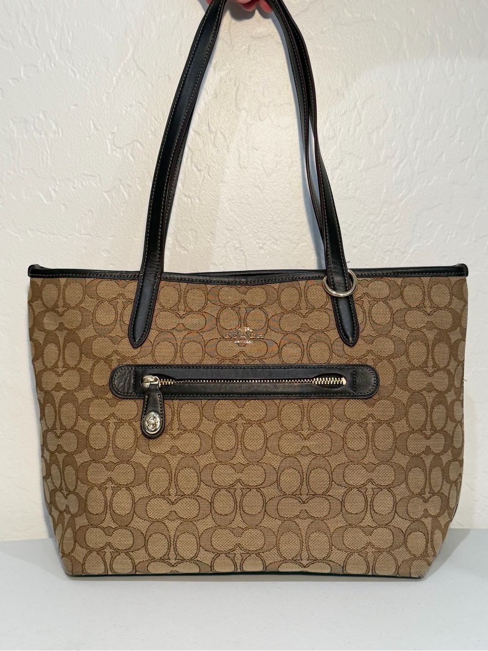 Coach Signature Jacquard Taylor Tote Bag